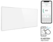 Klarstein Wonderwall 720 Smart, инфрачервен отоплител, 120 x 60 см, 720 W, седмичен таймер, IP24, бял