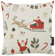 Калъфка за възглавница с коледен мотив 45x45 cm Happy Santa – Butter Kings