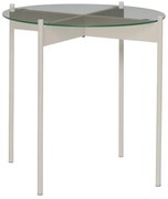 Кръгла странична масичка със стъклен плот ø 45 cm Beam – Hübsch