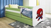 Детско легло Babydreams Cartoon-Prasino-140 x 70-Spiderman