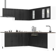 3314922 vidaXL Комплект кухненски шкафове от 11 части Lucca, инженерно дърво