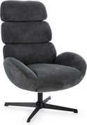 Черно въртящо се кресло Violante – Bizzotto