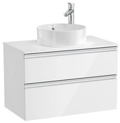 Конзолен шкаф за баня A851501806, с две чекмеджета за умивалник върху плот, 80.5х46х53.7см