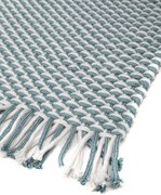 Килим Anisotropic-Бял-Син-60 x 90 см.