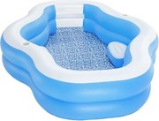Надуваем басейн Bestway 270 х 198 х 5см 54409