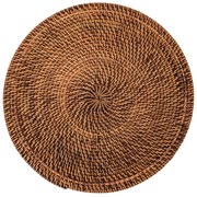 Кафява подложка от ратан, ø 36 cm - Tiseco Home Studio