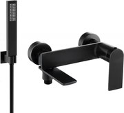 Mexen Zero R02 батерия за вана с душ комплект, черна - 7113R02-70