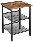 Странична масичка ELDUR кафява/черна