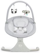 KinderKraft  -  Електрически шезлонг/люлка KinderKraft, 2 в 1, LULI, Сива