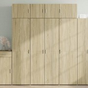 3281352 vidaXL Шкаф за съхранение, дъб сонома, 80x42,5x225 см, инженерно дърво