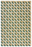 Жълто-зелен килим 155x230 cm Carlos Circle Geo – Flair Rugs