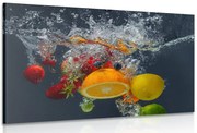 Картина на платно – Плодове във вода