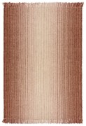 Червен двустранен ръчно изработен килим със смес от юта 160x230 cm Jute Ombre Red – Flair Rugs