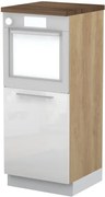 Висок подов шкаф за фурна Raval K14-60-1KR-Oak - White glossy