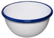 Емайлирана купа ф12см синьо/бяло RETRO-(69/12 1+1+2)