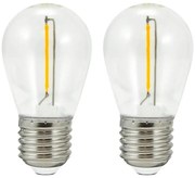 КОМПЛЕКТ 2x LED Крушка PARTY E27/0,5W/36V 2200K