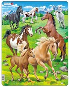 Larsen - Пъзел: Животни – "Коне" – 65 части, голям
