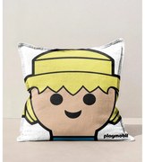 Детска възглавница със смес от лен – Playmobil