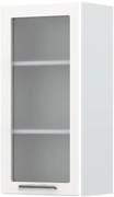 Висящ шкаф Modena V9-45-1KS with Витрина-White - White glossy