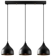 Черно висящо осветително тяло с метален абажур Tattoo – Opviq lights