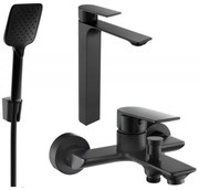 Mexen Alexa R62 вана комплект, черен - 71213R62-70
