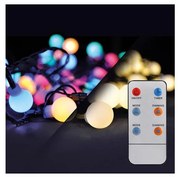 Solight 1V08-RGB-LED RGB Димируеми Коледни лампички 100xLED/8 функции 15м IP44 + д.у.