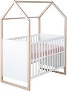Бяло детско креватче 60x120 cm Cabane – Roba