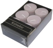 Комплект от 12 розови чаени свещи, време на горене 4 ч. Silea - Ego Dekor