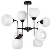 Плафон ЛУИДЖИ, черен, 8xE27