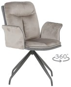 Трапезен стол MARLOW 2 - мишо сив BF 2