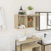 860069 vidaXL Стенен шкаф за баня, дъб сонома, 60x25x40 см, инженерно дърво