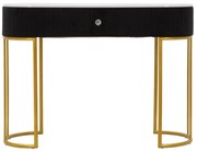 Конзолна маса в черно и златно 43x100 cm Montpellier - Mauro Ferretti