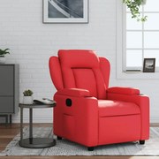 372432 vidaXL Наклоняем стол, червен, изкуствена кожа