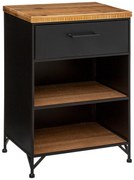 Нощно шкафче atmosphera Cierna, 64 cm, Черен