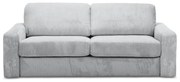 Светлосив разтегателен диван от рипсено кадифе 195 cm Nona – Makamii