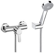 Roca A5A2009C02 - Душов комплект с смесител L20, лъскав хром