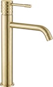 Смесител за мивка Rea Lungo Diamond Brush Gold High