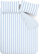 Бяло/синьо единично спално бельо 135x200 cm Stripe Tease – Sassy B