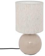 Нощна лампа atmosphera Gaia, 28 cm, Керамика - Лен