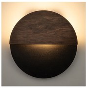 LED аплик LUNA LED/7W/230V Ø 26 см черен/кафяв
