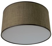 Плафон ЛИОН, ø400, патина, абажур Сами Кафяв, 1xE27