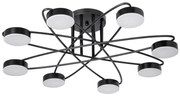 LED полилей 8x7W 230V 3000-6000K Ø70 см черен