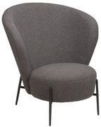 Сиво кресло от плат букле Orbit – DAN-FORM Denmark