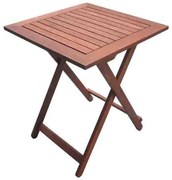 Сгъваема маса Muhler Meranti 1005310, 50х50х68 см, Дърво Meranti/Shorea, Кафяв