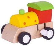 Bigjigs - Дървен локомотив с механизъм