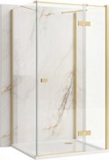 Душ кабина Rea Atlas 80x80 Brush Gold