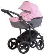 Комбинирана бебешка количка Naomi 18 - 3в1 DIZAIN BABY - розова