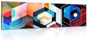 Картина на платно – Футуристична геометрия