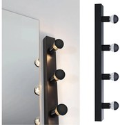 Paulmann 80099 - 4xE14/40W IP44 Лампа за огледало в баня REGULA 230V черен