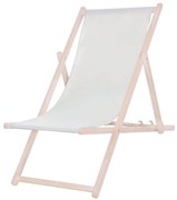 Градински шезлонг сив/бук